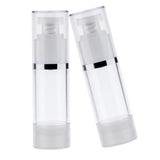 Max 2x Refillable Cosmetic Cream Lotions Pump Airless Bottle Tube Containers 30ml