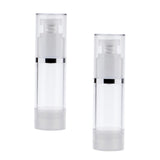 Max 2x Refillable Cosmetic Cream Lotions Pump Airless Bottle Tube Containers 30ml