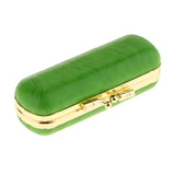 Max PU Leather Lipstick Lip Gloss Case Storage Makeup Holder Box Portable Green