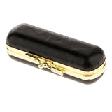 Max PU Leather Lipstick Lip Gloss Case Storage Makeup Holder Box Portable Black