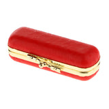 Max PU Leather Lipstick Lip Gloss Case Storage Makeup Holder Box Portable Red