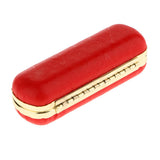 Max PU Leather Lipstick Lip Gloss Case Storage Makeup Holder Box Portable Red