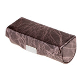 Max Leather Lipstick Lip Gloss Case Storage Box Makeup Holder with Mirror Brown