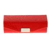 Max Leather Lipstick Lip Gloss Case Storage Box Makeup Holder with Mirror Red