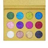 Max 12Color Glitter Eye Shadow Palette Highly Shimmer Diamond Pigment Eyeshadow #2