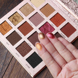 Max 16 Color Eye Shadow Palette Matte Glitter Makeup Shimmer Powder Cosmetic Kit