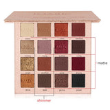 Max 16 Color Eye Shadow Palette Matte Glitter Makeup Shimmer Powder Cosmetic Kit