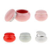 Max 12ml Empty Ceramics Makeup Contianer Jar Cosmetic Powder Storage Pot Red