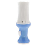 Max Salon Barber Hair Cutting Neck Duster Cleaning Brush Powder Container Blue