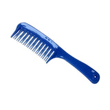 Curved Tooth Detangling Comb Hair Detangler Brush for Wet Curly hair Blue