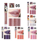 Max Diamond Shimmer Lipstick Glitter Lip Gloss Waterproof & Long Lasting 4g 01