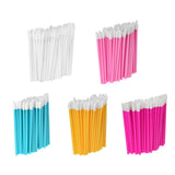 Max 50 Pcs Disposable Lip Brushes Gloss Wands Applicators Makeup Tool White