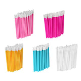 Max 50 Pcs Disposable Lip Brushes Gloss Wands Applicators Makeup Tool White
