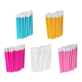 Max 50 Pcs Disposable Lip Brushes Gloss Wands Applicators Makeup Tool White