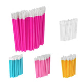 Max 50 Pcs Disposable Lip Brushes Gloss Wands Applicators Makeup Tool White