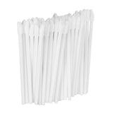 Max 50 Pcs Disposable Lip Brushes Gloss Wands Applicators Makeup Tool White
