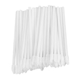 Max 50 Pcs Disposable Lip Brushes Gloss Wands Applicators Makeup Tool White
