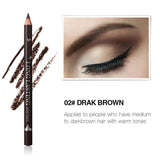 Maxbell 12pcs Waterproof Long Lasting Eyebrow Makeup Pencil Eye Brow Pen Set Dark Brown - Aladdin Shoppers