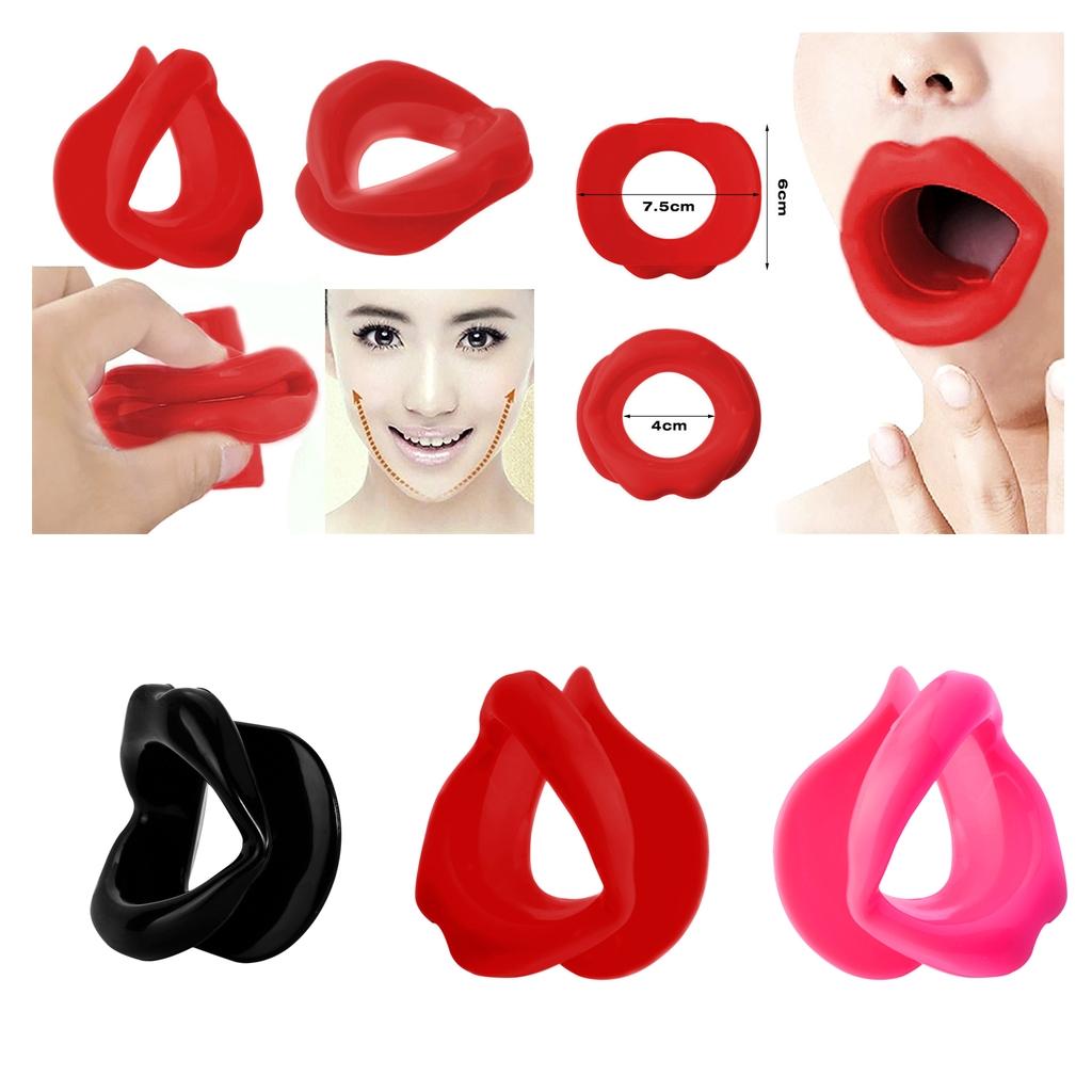 Silicone Face Lift Slimmer Lip Trainer Tightener Muscle Oral Exerciser Pink