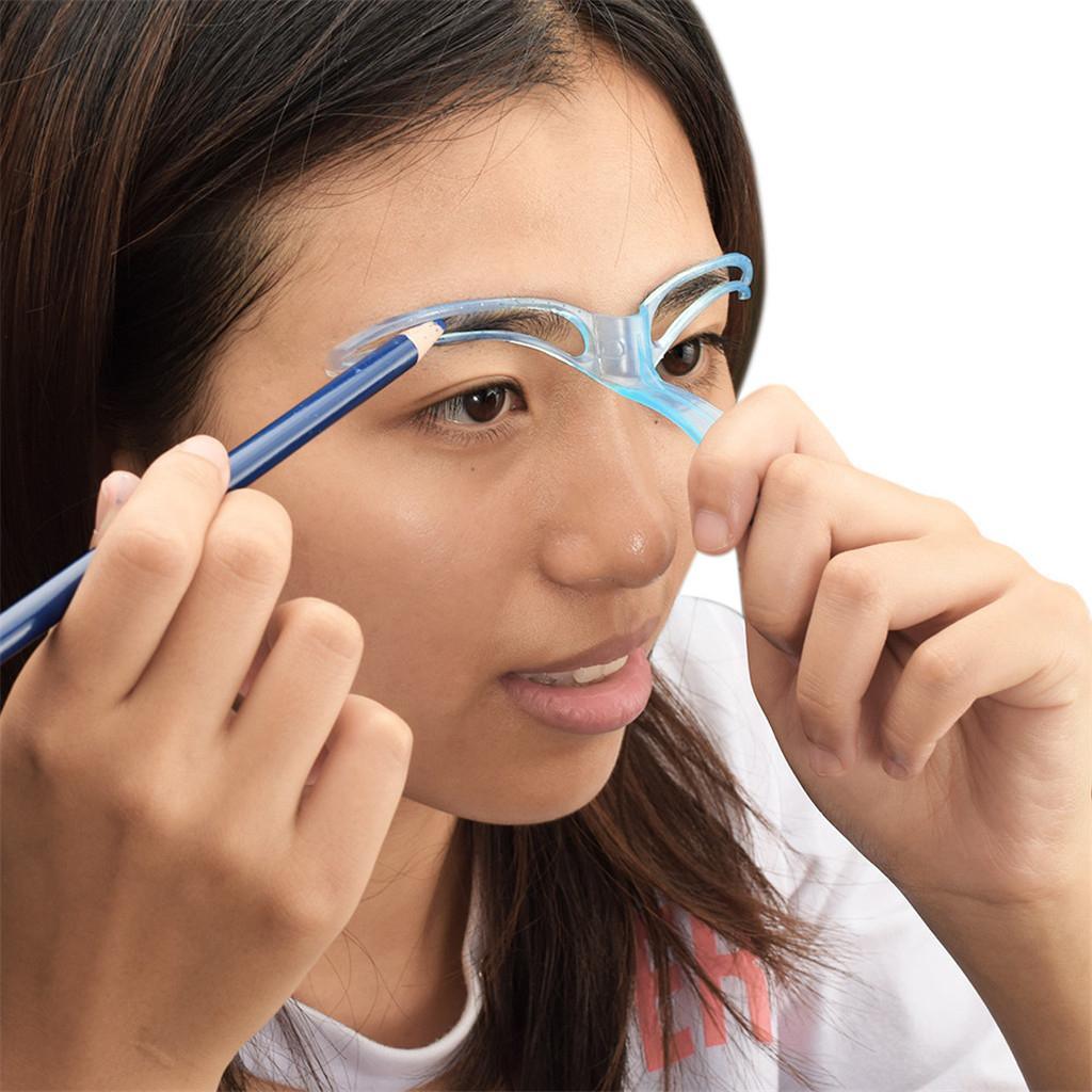 PVC Eyebrow Stencil Ruler Template Shaper Caliper Eyebrow Shaping Tool