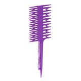 Maxbell Salon 3-Way Weaver Weaving Comb Hair Dyeing Sectioning Highlighting Purple - Aladdin Shoppers