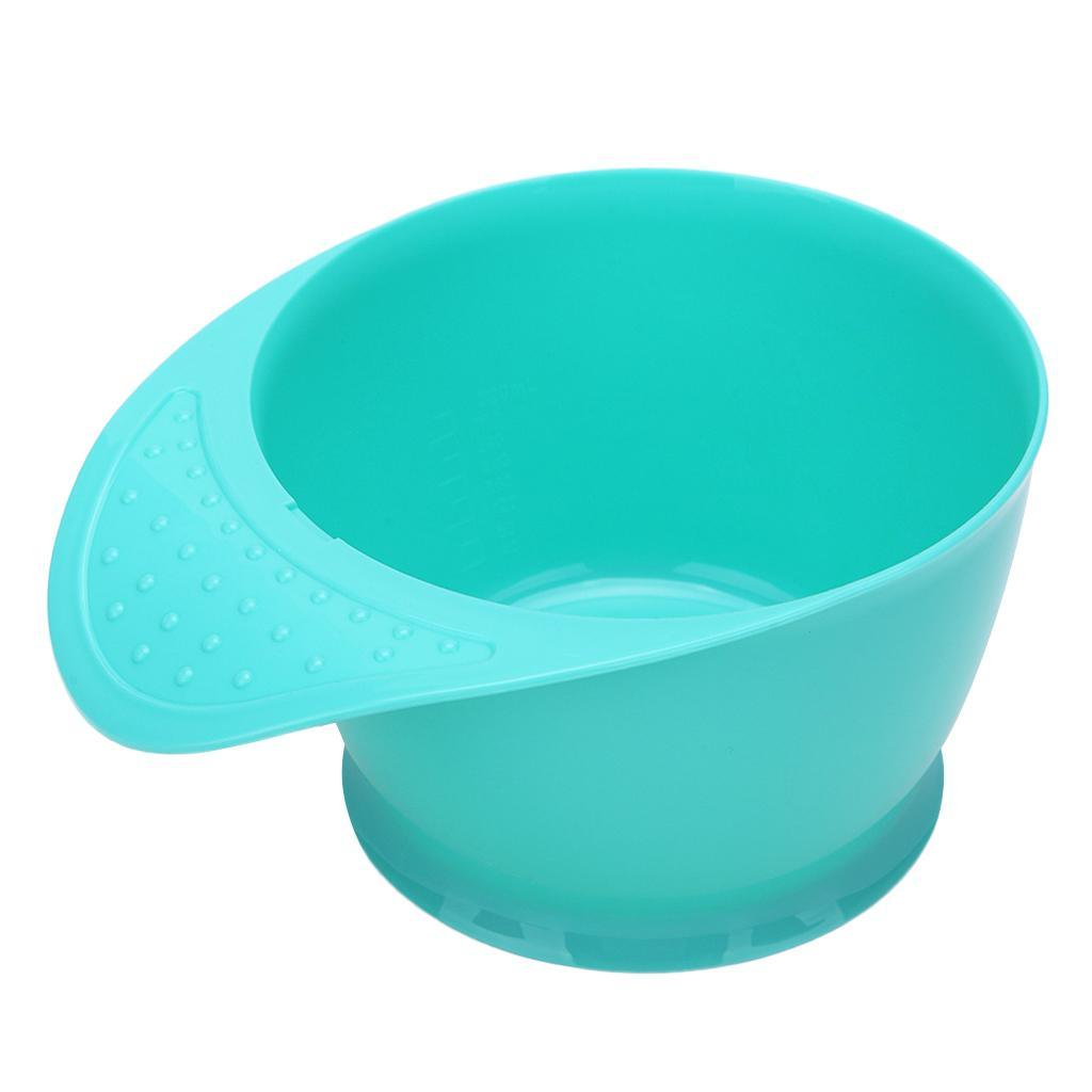 Maxbell Salon Hairdressing Hair Coloring Dyeing Mixing Bowl Tint Bowl with Handle Cyan - Aladdin Shoppers