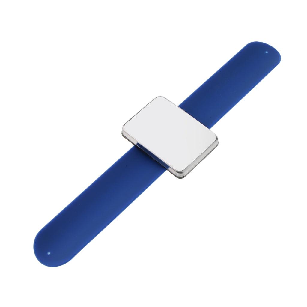 Portable Self Adhesive Magnetic Wrist Band for Hairstyling Hair Pin Holder Blue