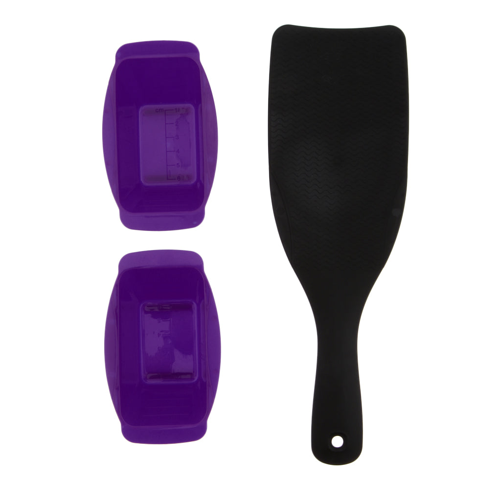 Max Highlight Balayage Board Paddle + 2 Detachable Hair Coloring Bowls Purple