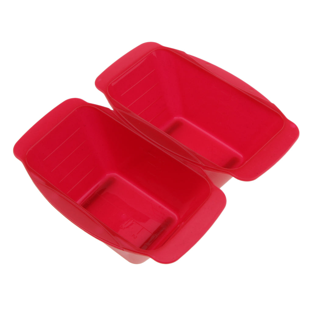 Max Highlight Balayage Board Paddle + 2 Detachable Hair Coloring Bowls Red