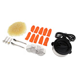 Max Hot Fusion Glue Keratin Melt Hot Pot Hair Extension Tools Kit +Glue Beads EU