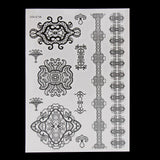 Max Temporary Flash Tattoo Inspired Stickers Transfer Stencil Paper Removable LS1023