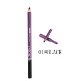 Max 12pcs Waterproof No Smudging Eyebrow Makeup Pencil with Comb Set Black