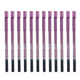 Max 12pcs Waterproof No Smudging Eyebrow Makeup Pencil with Comb Set Black