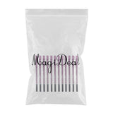 Max 12pcs Waterproof No Smudging Eyebrow Makeup Pencil with Comb Set Black