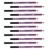 Max 12pcs Waterproof No Smudging Eyebrow Makeup Pencil with Comb Set Black