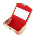 Max Brocade Lipstick Lip Gloss Case Carry Storage Box Lip Balm Holder w/ Mirror #A