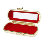 Max Leather Lipstick Lip Gloss Case Storage Box Balm Holder with Mirror White