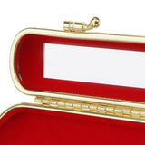 Max Leather Lipstick Lip Gloss Case Storage Box Balm Holder with Mirror White