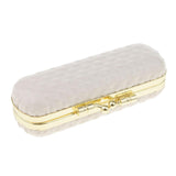 Max Leather Lipstick Lip Gloss Case Storage Box Balm Holder with Mirror White