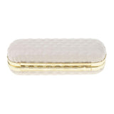 Max Leather Lipstick Lip Gloss Case Storage Box Balm Holder with Mirror White