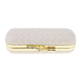 Max Leather Lipstick Lip Gloss Case Storage Box Balm Holder with Mirror White