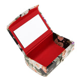 Max Leather Lipstick Lip Gloss Case Storage Box Makeup Holder with Mirror Black