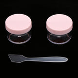 Max 12pcs 15g Makeup Sample Container Cosmetic Lotion Cream Gel Jars Pots  Pink