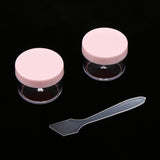 Max 12pcs 15g Makeup Sample Container Cosmetic Lotion Cream Gel Jars Pots  Pink