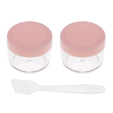 Max 12pcs 15g Makeup Sample Container Cosmetic Lotion Cream Gel Jars Pots  Pink