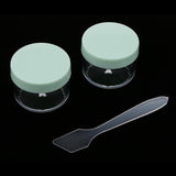 12pcs 15g Makeup Sample Container Cosmetic Lotion Cream Gel Jars Pots Green