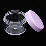 Max 12pcs 15g Makeup Sample Container Cosmetic Lotion Cream Gel Jars Pots Purple