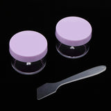 Max 12pcs 15g Makeup Sample Container Cosmetic Lotion Cream Gel Jars Pots Purple