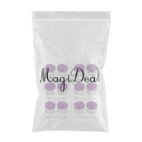 Max 12pcs 15g Makeup Sample Container Cosmetic Lotion Cream Gel Jars Pots Purple