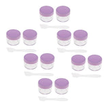 Max 12pcs 15g Makeup Sample Container Cosmetic Lotion Cream Gel Jars Pots Purple